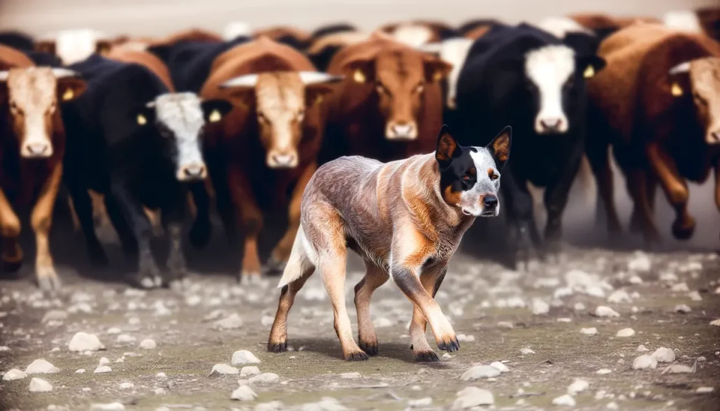 australian cattle dog hervorragend fuer die rinderarbeit